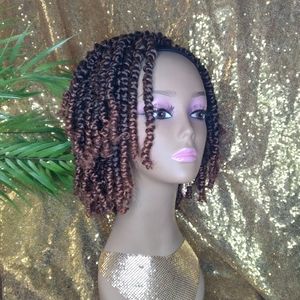 COPY - Headband Wig Passion Twist Wig Updo Braided Wigs for Black Women Short W…
